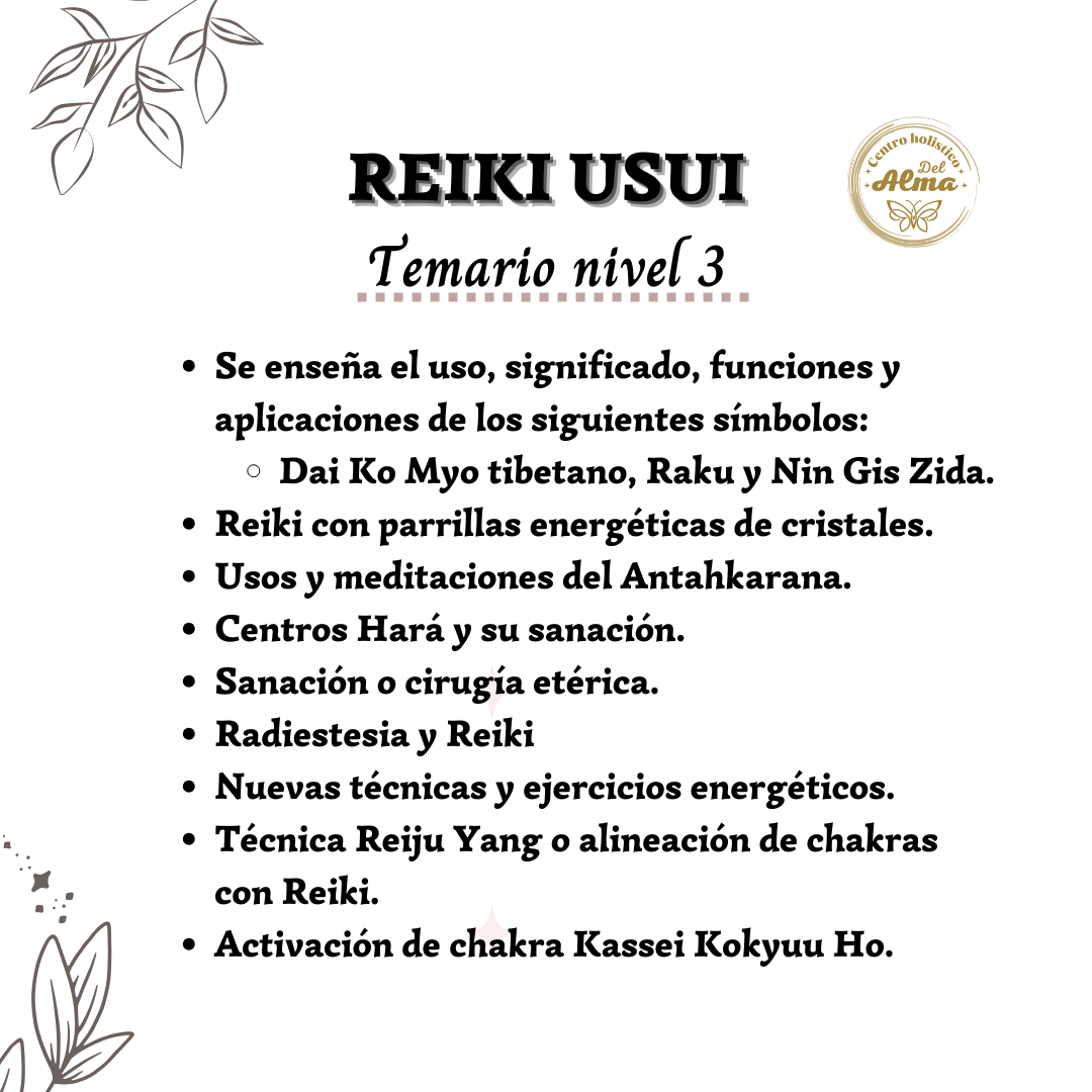 Maestria Reiki Usui