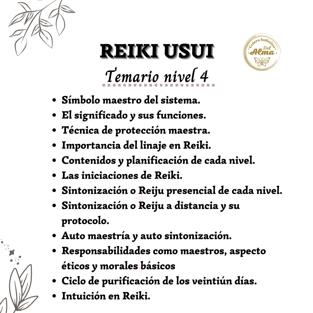 Maestria Reiki Usui